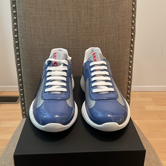 Men’s Prada America’s Cup Patent Leather Sneakers - Picture 2 of 10